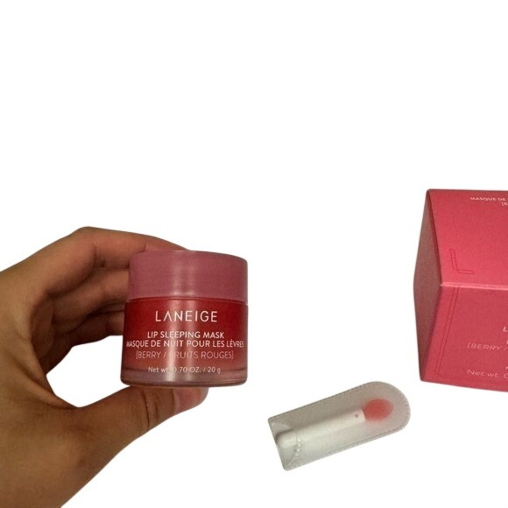 Laneige Lip Sleeping Mask Berry 20g Full Size with Applicator New in Box - Picture 2 of 5
